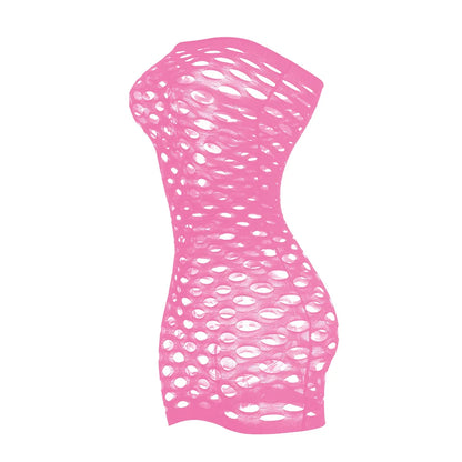 Pink Mesh Bodycon Dress