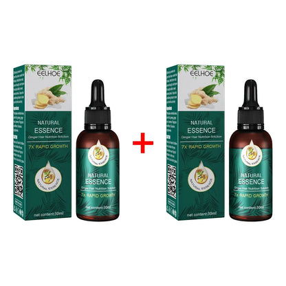 EELHOE Ginger Hair Essence Restore Hair Follicles Strengthening Nourishing Scalp Treatment Baldness Anti Frizzy Hair Care Serum