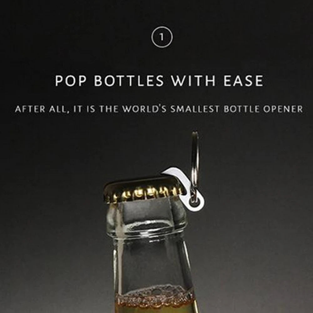 Portable Opener Bottle Tools Gift Camping Small Fashion Easy Operate Mini Outdoor Keychain Home Multifunction Box Cutte