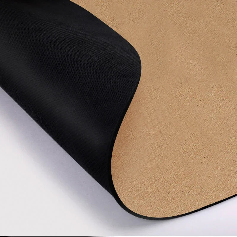 Premium Meditation 130cm 1.5mm Organic Non Toxic Natural Rubber Custom Large Round Circle Cork Yoga Mat