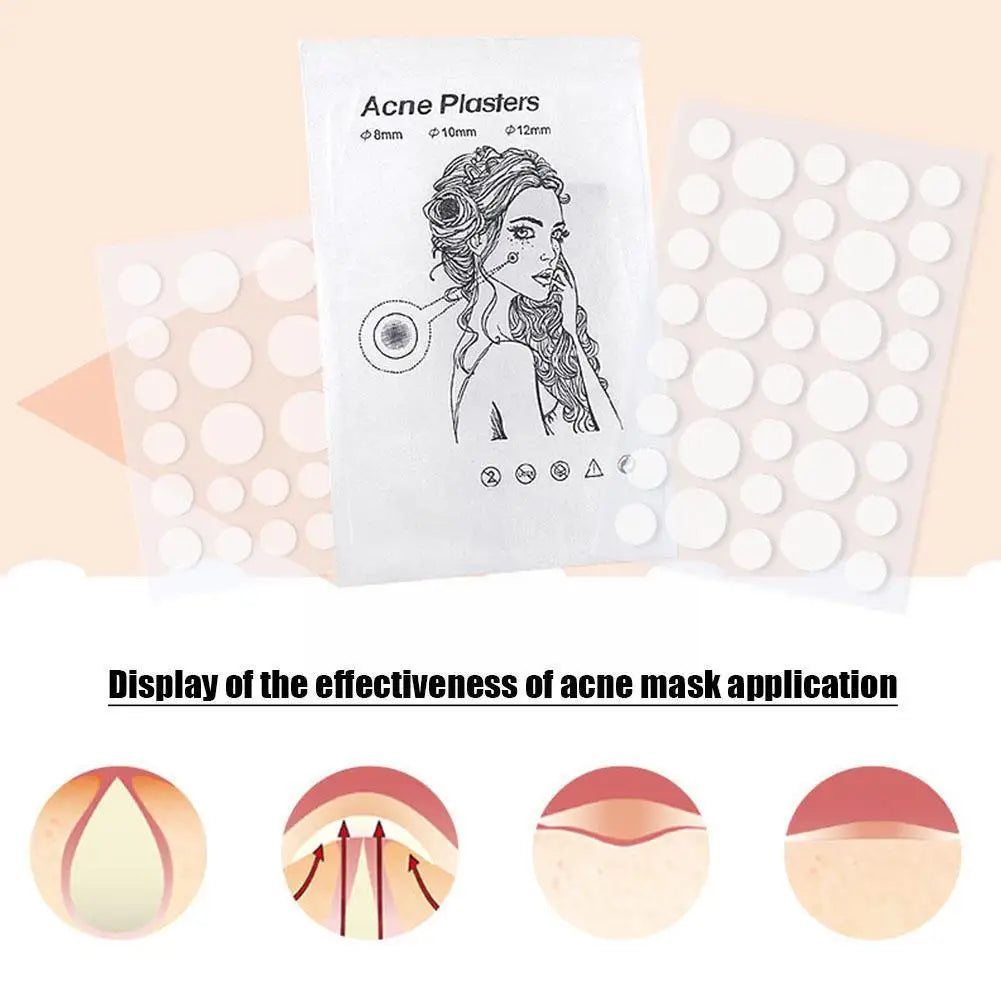 24/36pcs Face Skin Care Acne Pimple Patch 2 Sizes Invisible Healing Spot Women Covering Men Sticker Absorbing Professional O5Z2
