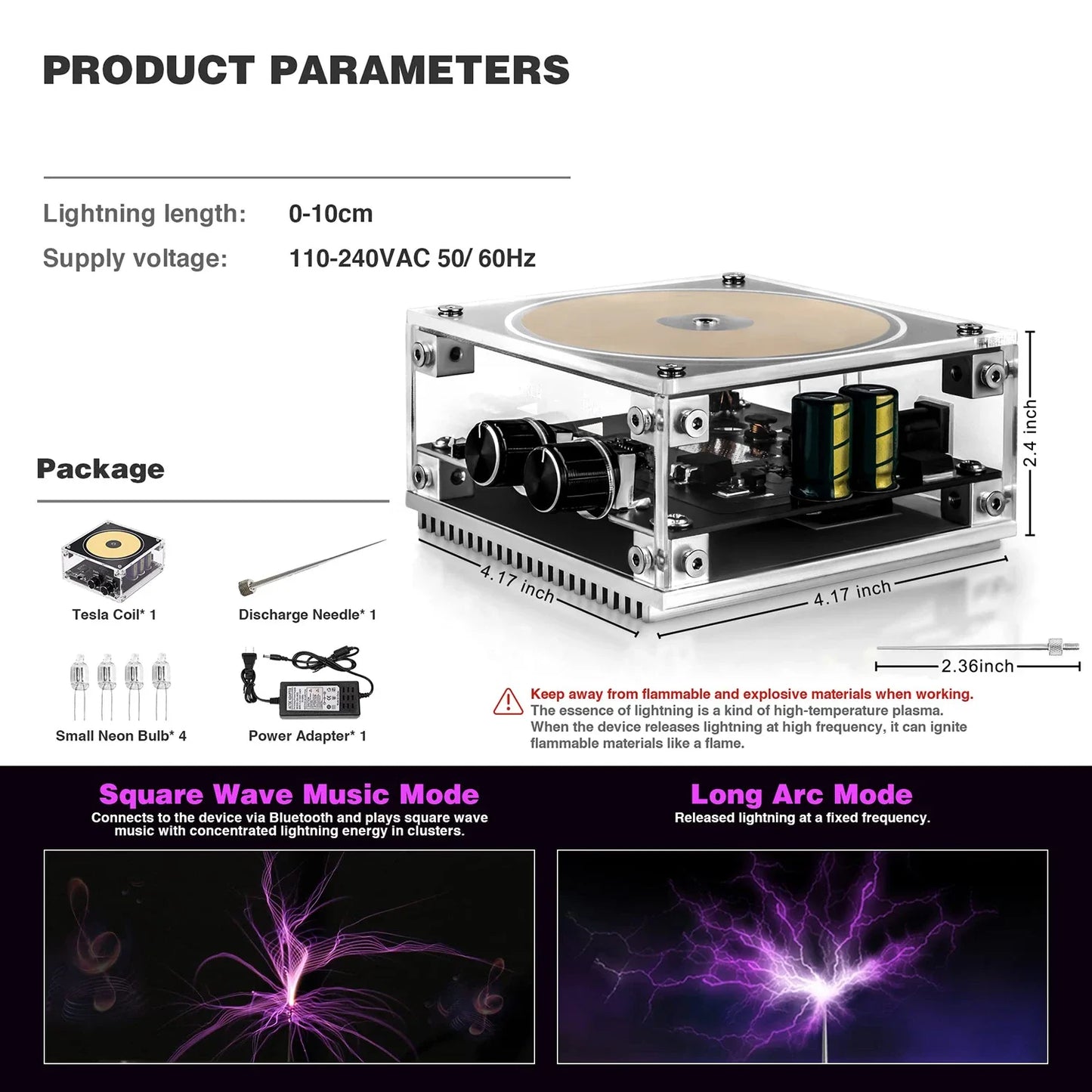 Multi-Function Tesla Music Tesla Coil Speaker