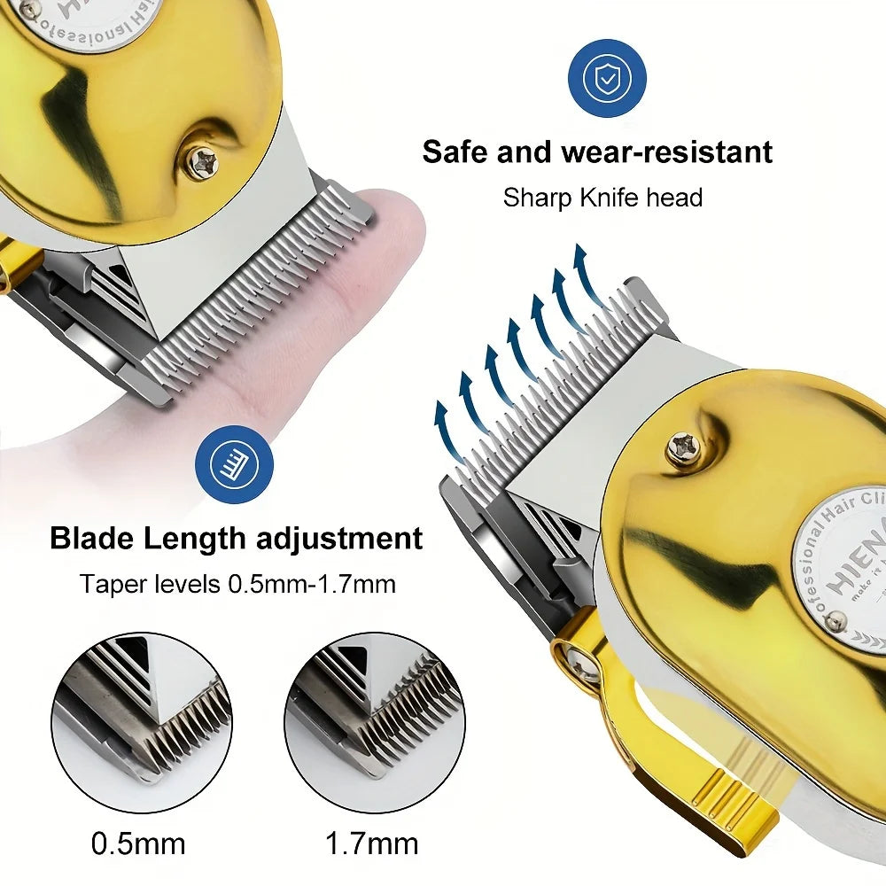 3pcs Professional Men's Hair Clipper USB Rechargeable Electric Beard Trimmer Hair Clipper Set