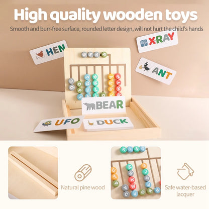 Montessori Baby Wooden Toys Kids Busy Letter Board Sensory Activities Toy Color Shape Cognition Match Educational Toy Baby Gifts
