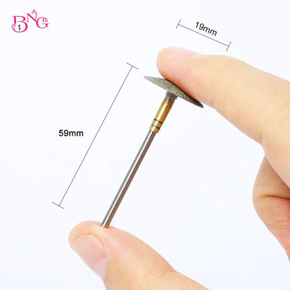 BNG Diamond Drill Bit 3/32" Rotary Burr Foot Cuticle Clean Manicure Pedicure Tools Drill Accessories Nail Mills Cutters