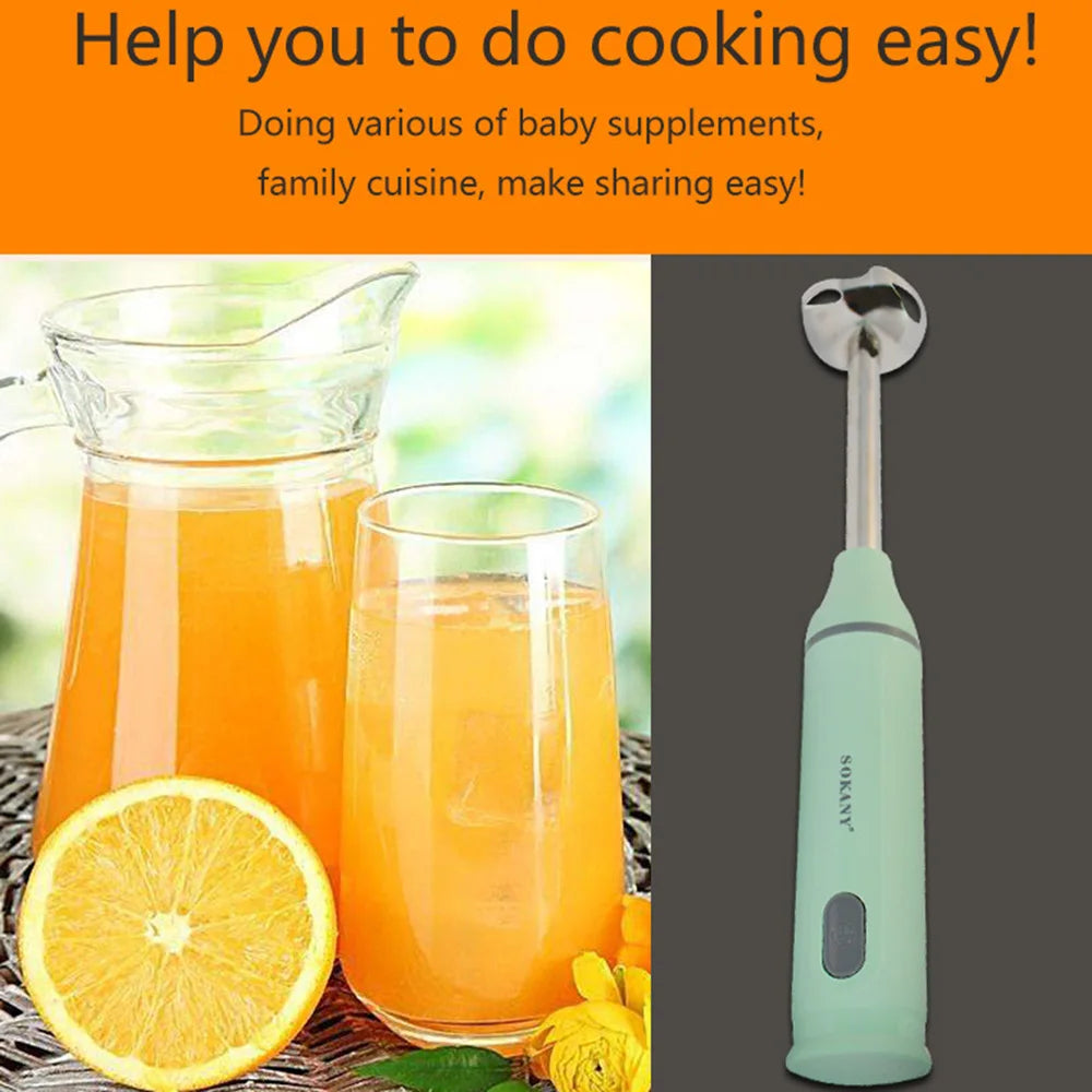 300W Portable Electric Blender for Kitchen Home 4 in 1 Food Mixer Machine Mini Cooking Stick Meat Grinder Stirring Rod 220V 믹서기