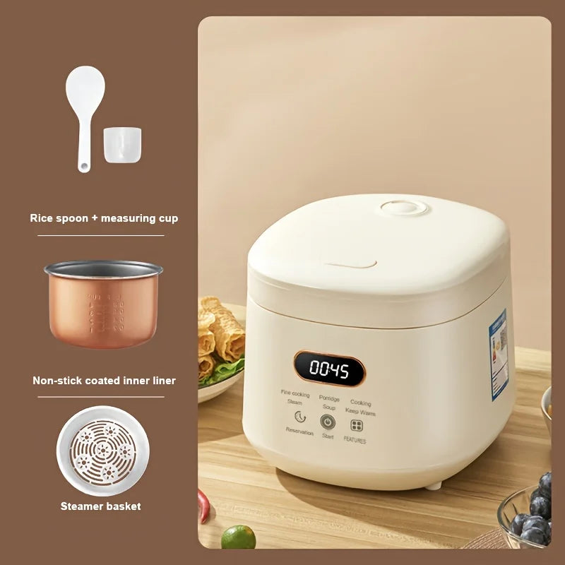110V/220V Electric Rice Cooker 1-3 People Multi Cooker Non-Stick Pot Smart Mechanical MultiCooker Steamed Rice Pot For Home 2L