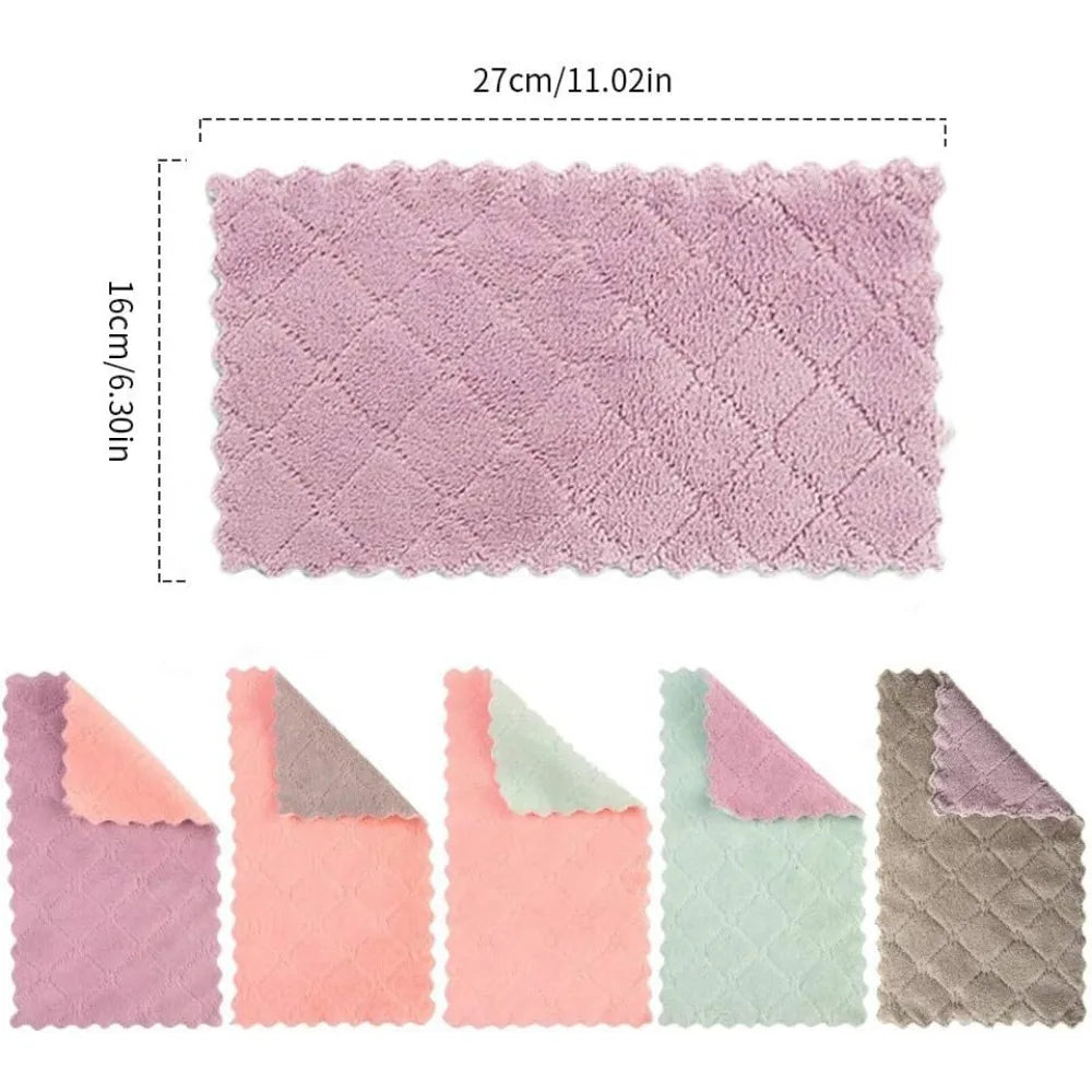 Microfiber Cleaning Cloth Set，All-Purpose Softer Highly AbsorbentReusable Dish Towels kitchen towel  kitchen towels