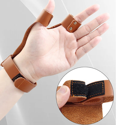1pc Two Fingers Bracer  Arrow Traditional Sports Protective Guard Archery Glove Hunting Shooting Accessory