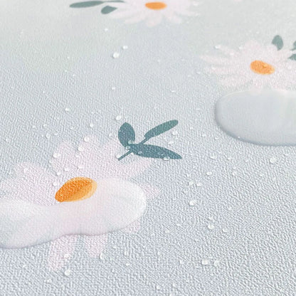 PVC Waterproof Table Cloth Oil Proof Wipeable Round Tablecloth Print Table Cover Desk Cloth for Kitchen Garden Dining  Wedding
