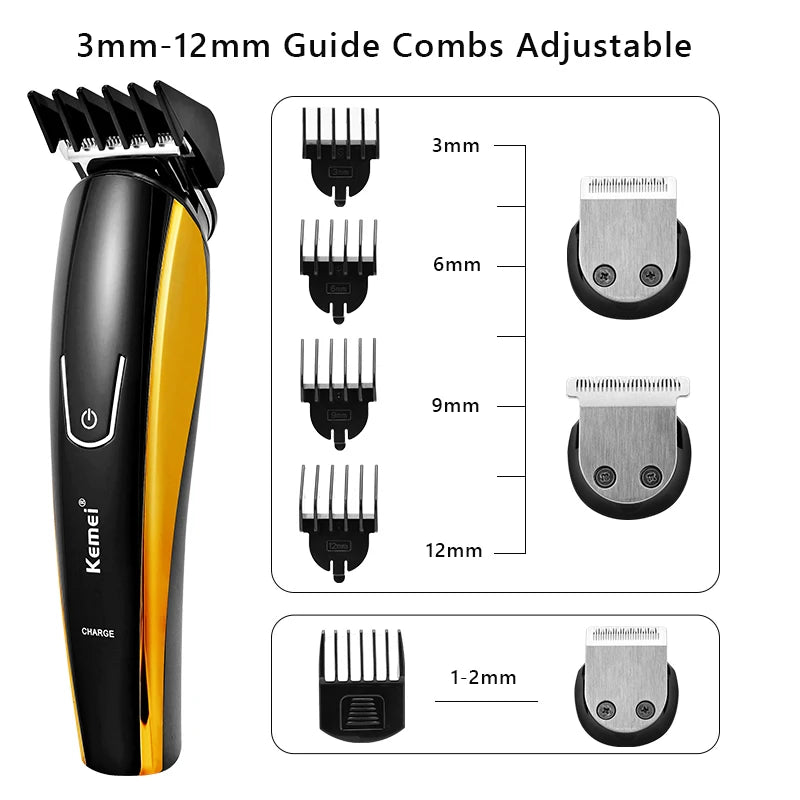 8 In 1 Men's Precision Hair Trimmer Hair Clipper Shaver Body Groomer Beard Stubble Trimer Face Shaving Machine Head Trimming 40D
