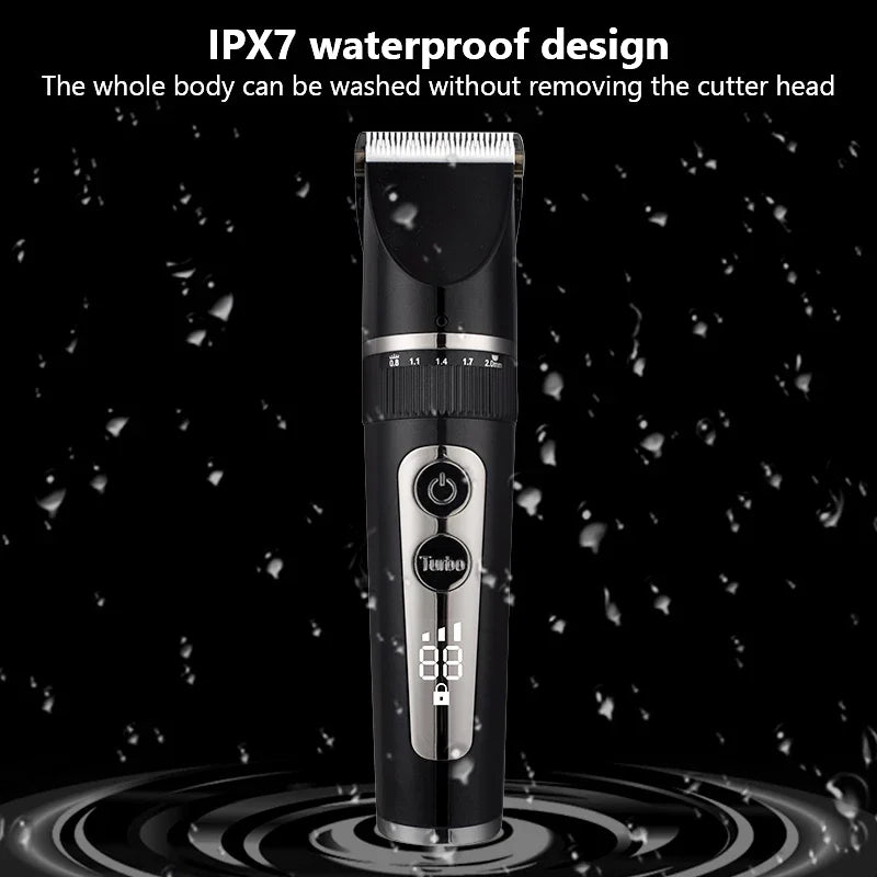 Professional Hair Clipper For Men Rechargeable Electric Razor  Hair Trimmer Hair Cutting Machine Beard Trimmer Fast Charging