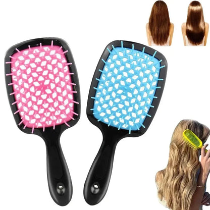 Women's Hair Comb Wide Teeth Air Cushion Combs Scalp Massage Hair Brush Hollow Out Combs Hairdress Styling Tool Accessory Gift