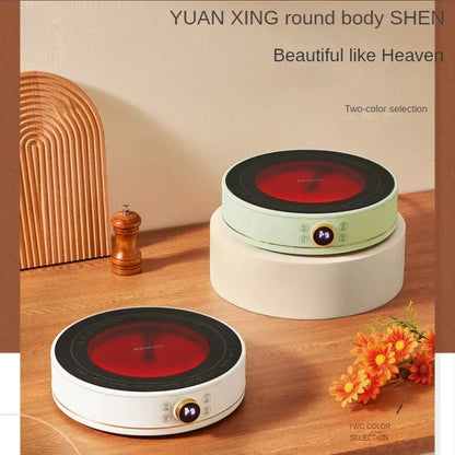 New Electric Ceramic Stove Home Mini Tea Cooker 2000W High Power Induction Cooktop Round Induction Cooker Kitchen Appliances 인덕션
