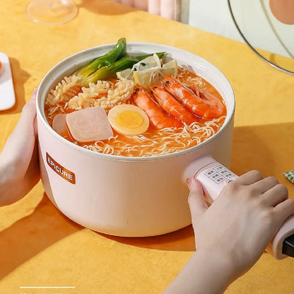 220V 1.8L 2.5L Multifunctional Electric Hot Pot Ceramic Glaze Non-stick Pot Dormitory Household Smart Electric Cooking Pot
