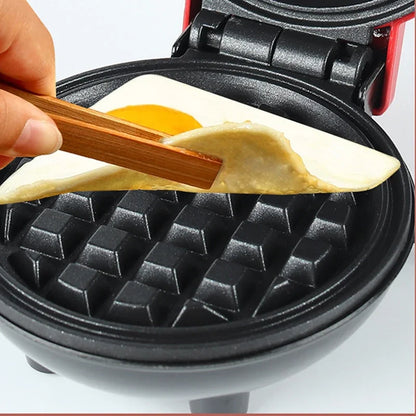Mini Electric Waffles Maker Bubble Egg Cake Oven Eggette Machine Love Heart Shaped Double-Sided Heating Breakfast Waffle Molds