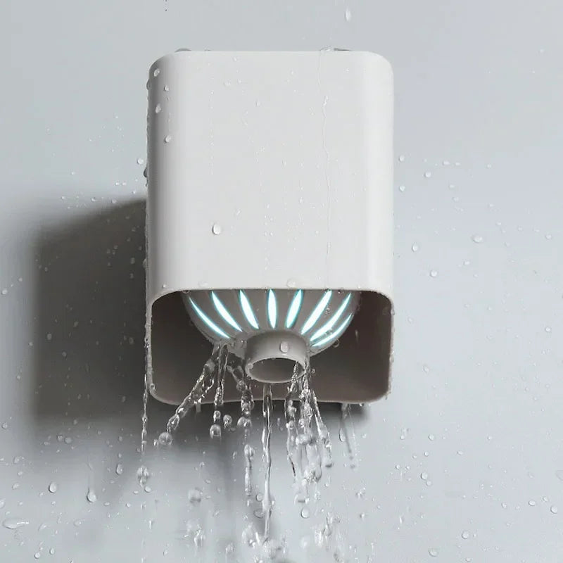 Wall-Mounted  Plastic Brush Set Clean Toilet Brush Without Dead Ends Punch-Free Base Household Bathroom Accessories