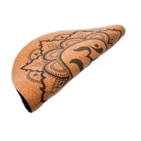 Factory Price Natural Cork Rubber Round Meditation Printed Yoga Mats