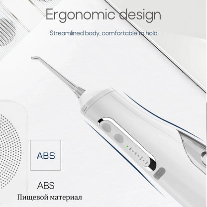 Oral Irrigator USB Rechargeable Water Flosser Portable Dental Water Jet 310ML Water Tank IPX7 Waterproof Teeth Cleaner Travel