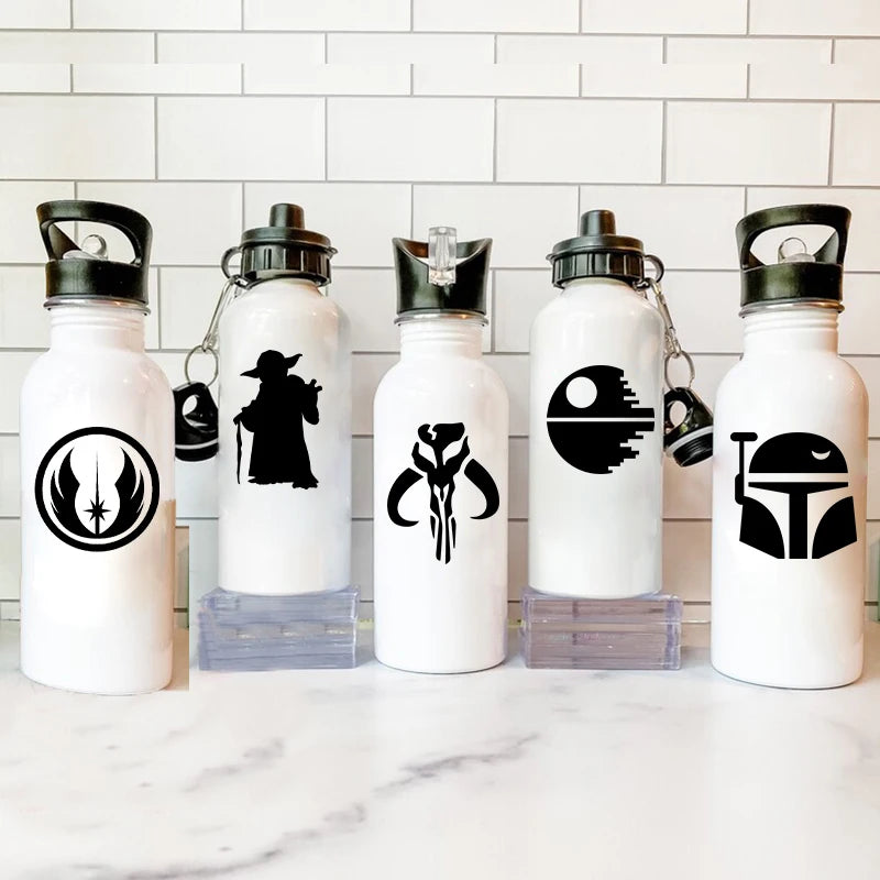 Star Wars Symbol Vinyl Decals Galactic Door Window Decor Removable Stickers Kids Boy Birthday Party Favors Glass Cups Sticker