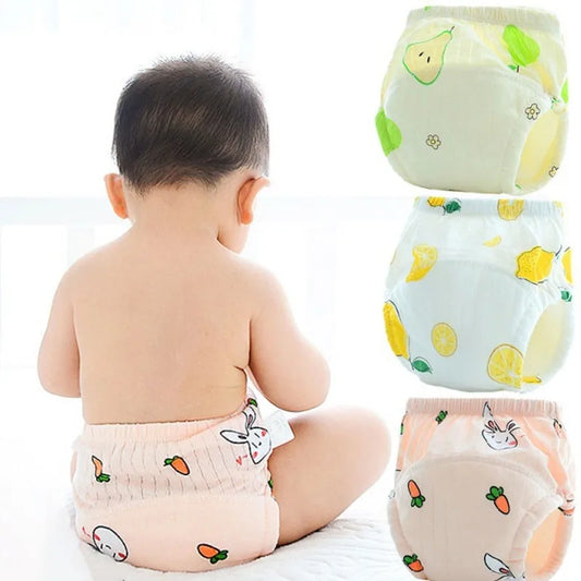 Baby Training Pants Newborn Reusable Cotton Infant Shorts Underwear Cloth Baby Diaper Nappies Breathable Training Panties