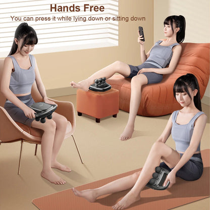 Fascia Gun 6 Heads Massage Gun Muscle Relaxation Electric Massager Body Massage Deep Tissue Muscle for Pain Relief Back Leg Neck