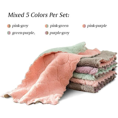 Microfiber Cleaning Cloth Set，All-Purpose Softer Highly AbsorbentReusable Dish Towels kitchen towel  kitchen towels