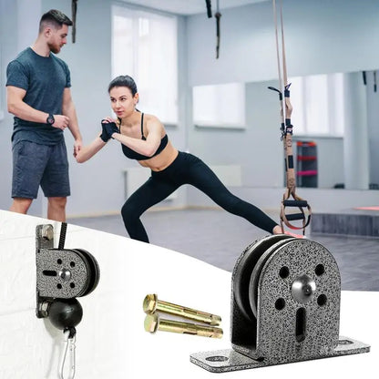 Fitness Silent Bearing Pulley Block Stainless Steel Swivel Lifting Rope Pulley Silent Roller For Home Gym Exercise Accessories