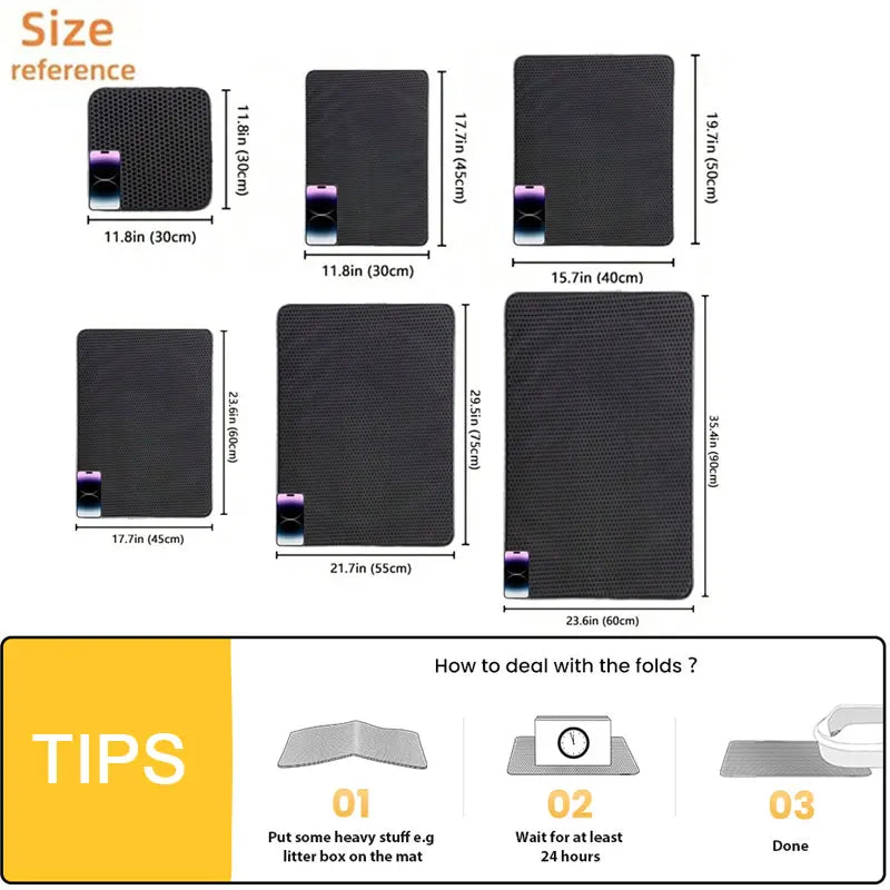 Waterproof Double Layer Cat Litter Mat