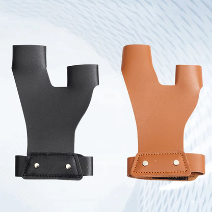 1pc Two Fingers Bracer  Arrow Traditional Sports Protective Guard Archery Glove Hunting Shooting Accessory
