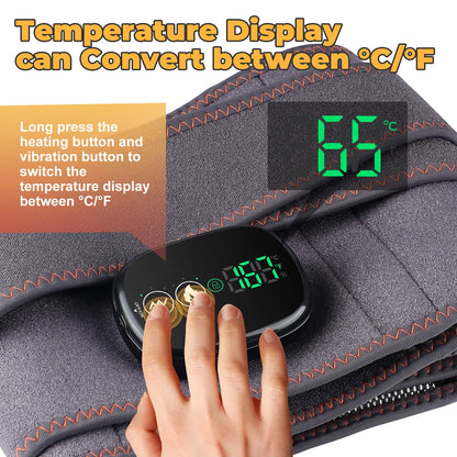 Belt Support Care Health Brace Physio Decompression Back Relief Waist Lumbar Traction Backache Heat Therapy Pain Massager Parent