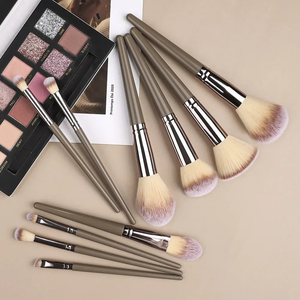 Champagne Golden Makeup Brush Set