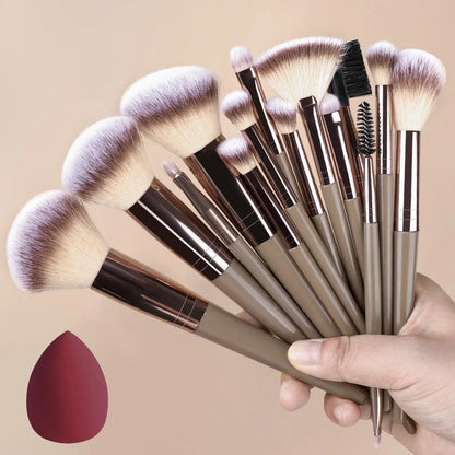 Champagne Golden Makeup Brush Set