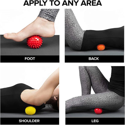1Pcs Spiky Massage Balls for Feet,Back,Hands Muscles - Firm Soft Spiked Massager Rollers for Plantar Fasciitis,Neuro-Balance