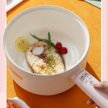 220V 1.8L 2.5L Multifunctional Electric Hot Pot Ceramic Glaze Non-stick Pot Dormitory Household Smart Electric Cooking Pot