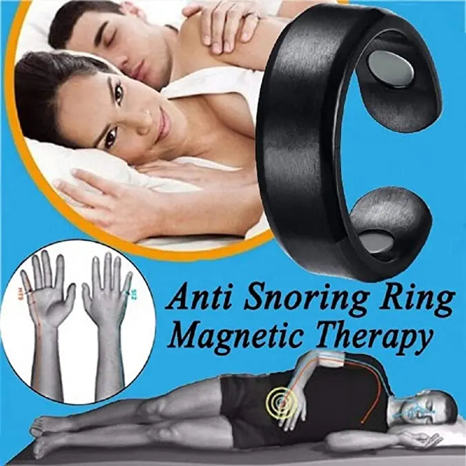 Unisex Magnetic Therapy Slimming Tail Ring Lymphatic Drainage Energy Wellness Ring Anti Snoring Device Sleep Aid Slim Jewelry