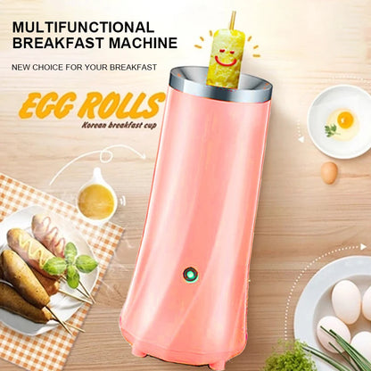 New Fully Automatic Egg Roll Machine Mini Egg Roll Sausage Machine Household Electric Omelette Egg Cooker Breakfast Machine