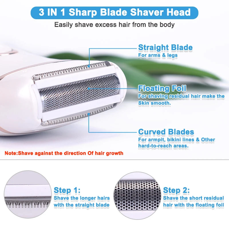 4/1Pcs Razor Heads Shaver Set Women Hair Remover Razor Blades Set Ladies Shaver Replacement Head Tools