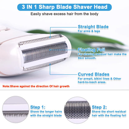 4/1Pcs Razor Heads Shaver Set Women Hair Remover Razor Blades Set Ladies Shaver Replacement Head Tools