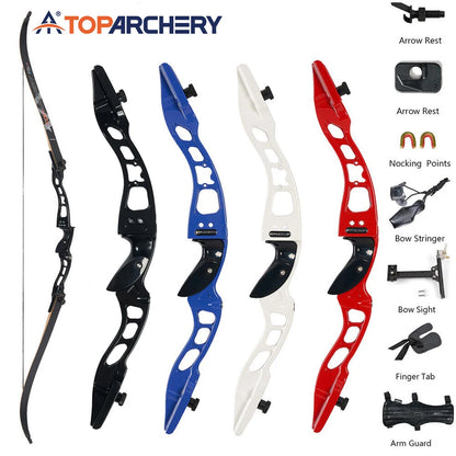 Toparchery 66 Inch Archery Takedown Recurve Bow for RH Adults Youth Hunting Target Practice Professional Sport Competition Bow