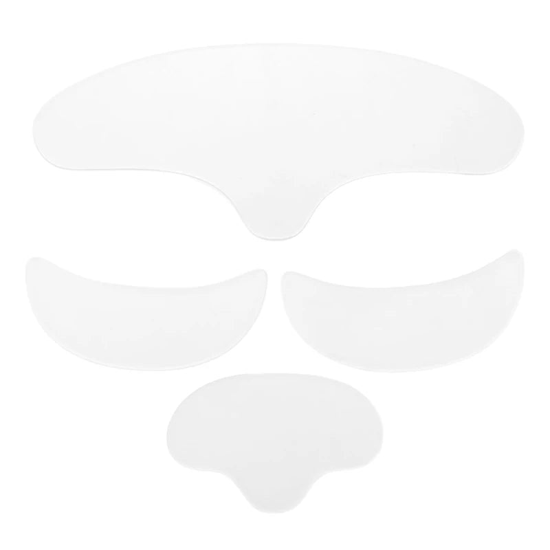 4 Pcs Silicone Pads Anti Wrinkle Aging Reusable Silicone Eye Mask Cheek Forehead Anti Face Wrinkle Sticker Skin Lifting Care
