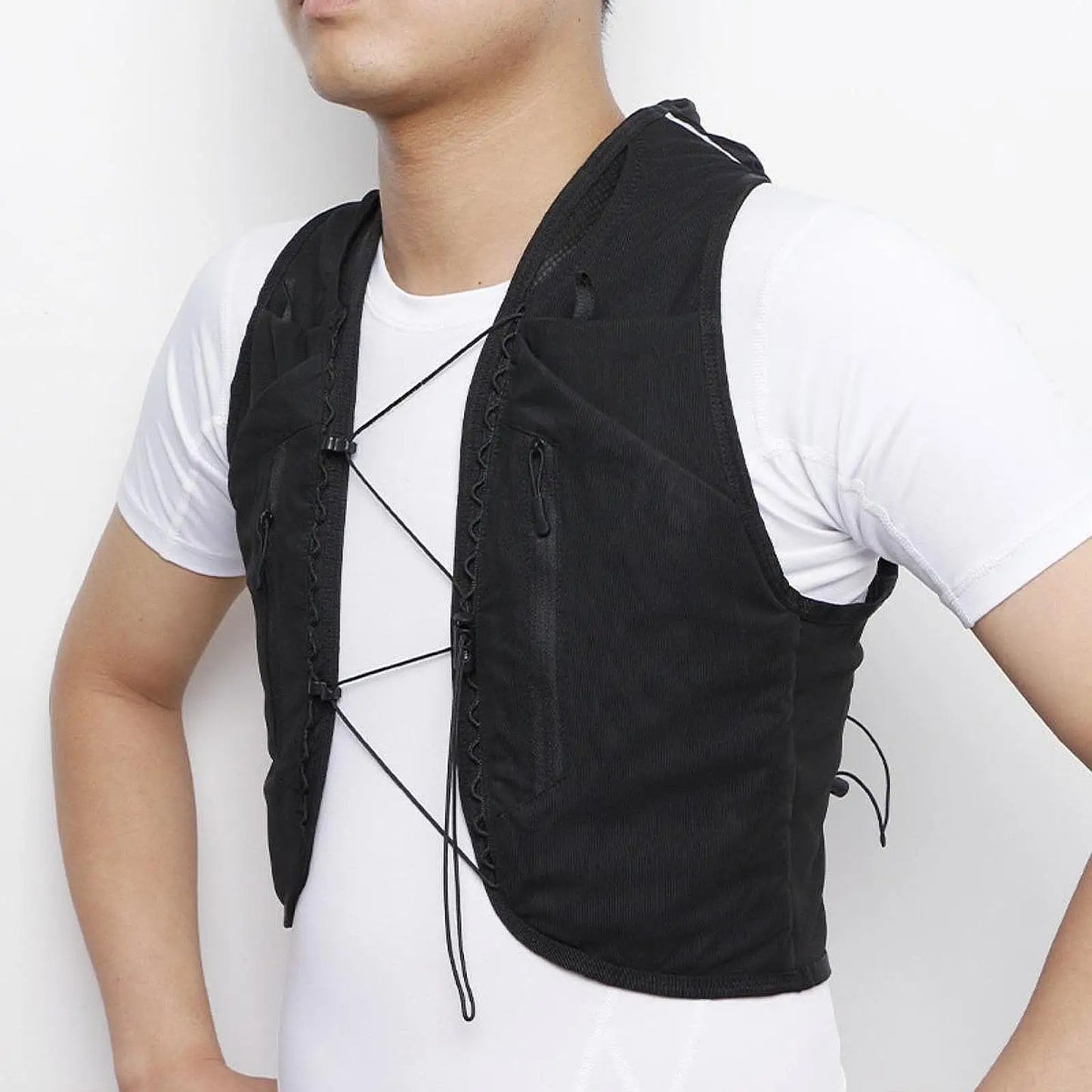 Men Women Hydration Vest Hydration Pack Running Gear Daypack Runner Rucksack Sport Bag for Jogging Hiking Cycling Camping