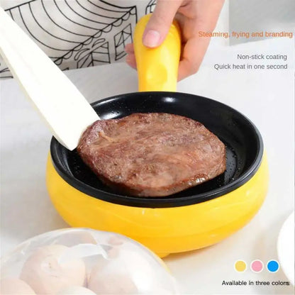 Egg Boiler Household Automatic Plug-in Non-stick Multifunction Steamer Cooker Egg Omelette Cooker Electric Small Frying Pan Mini