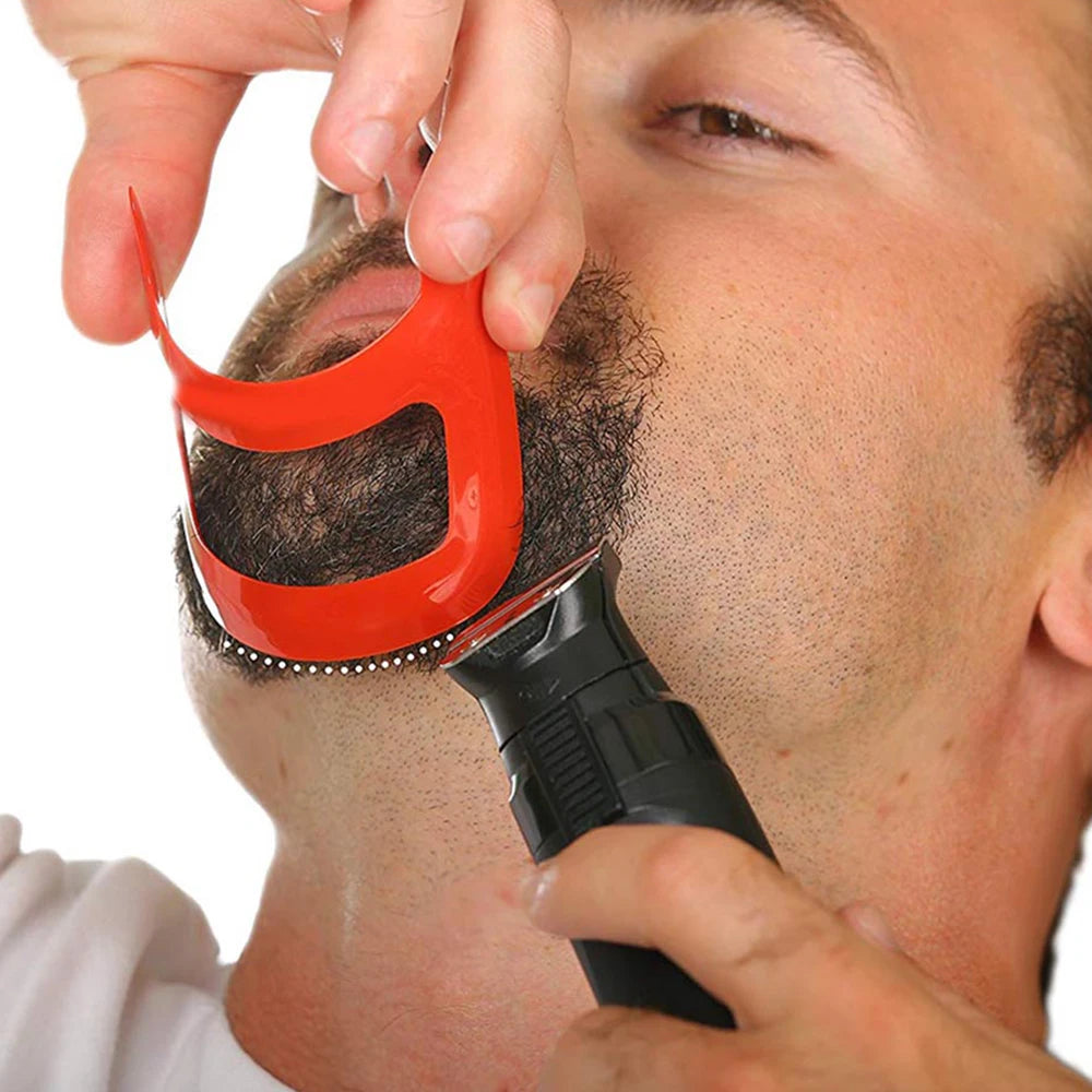 Haircut Kit Beard Hair Goatee Neckline Shaving Template Hairline Beard Shaping Tool Hair Cutting Grooming Kit Barber Supplies