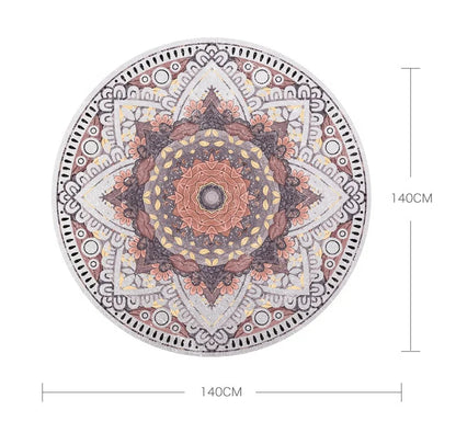 Custom Non-slip Round Meditation Suede Yoga Mat Large Round suede yoga round mat