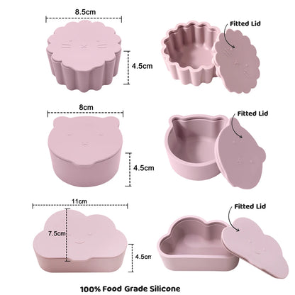 Baby Food Container Infant Fruit Breast Milk Storage Box Cartoon Shape Crisper Baby Food Container Storage Baby Snack Box