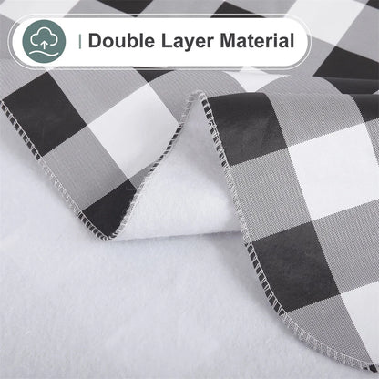 Olanly Rectangle Waterproof Table Cloth Buffalo Flannel Backed Tablecloth Wipeabl Plastic Table Cover For Dinner Kitchen Outdoor