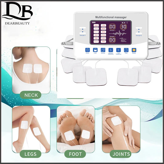 Massager Rechargeable Low Frequency Pulse Therapy Instrument Household Micro Current Dual Output Device