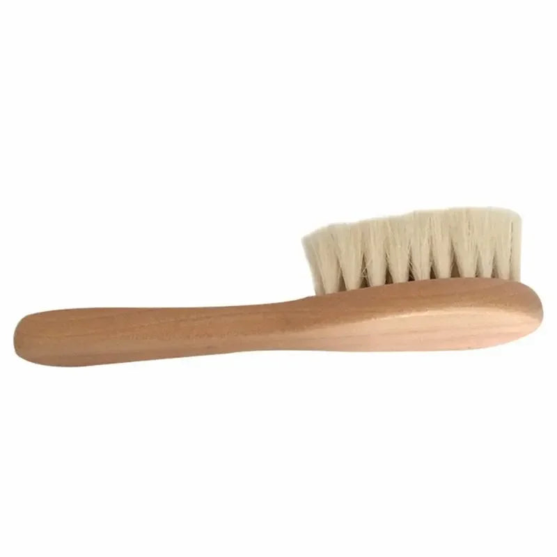 Newborn Wool Wooden Hair Brush