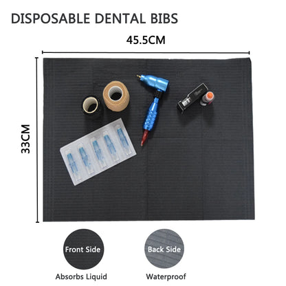 20pcs Tattoo Table Covers Clean Pad Disposable Dental Bibs Sheets Cloths Underpad Hygiene Tattoo Bib Waterproof Tattoo Supplies